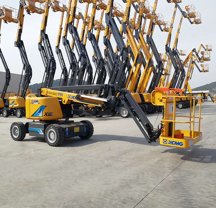 XCMG official 16m mobile electric articulated boom lift XGA16AC self-propelled aerial work platform
